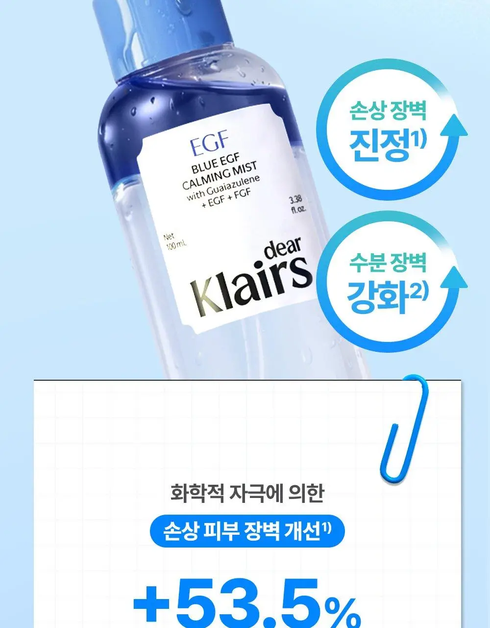 [NEW / 수부지추천] 클레어스 블루 EGF 카밍 미스트 100ml 상세페이지 24